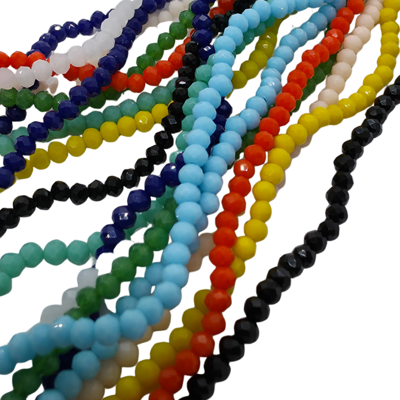 3mm facet rondelle (meerdere opties)