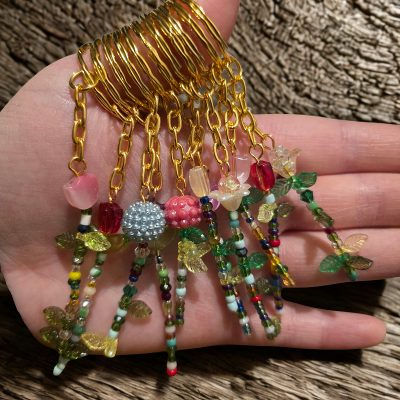 Workshop bloemensleutelhangers