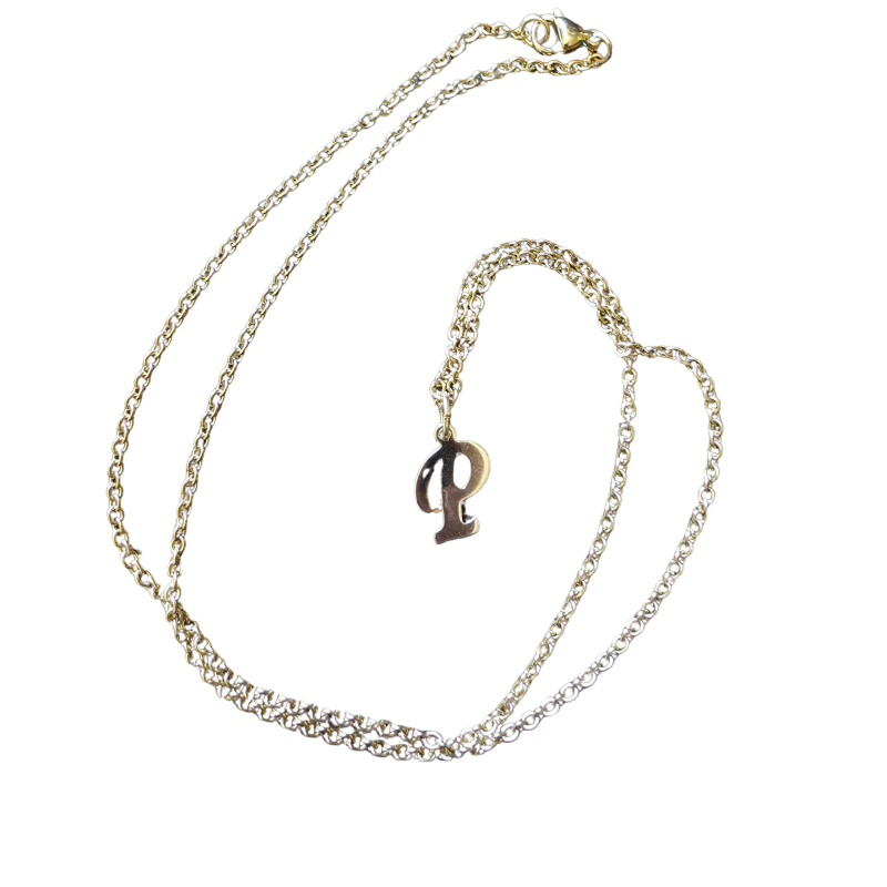 Letter ketting goudkleurig (meerdere opties)