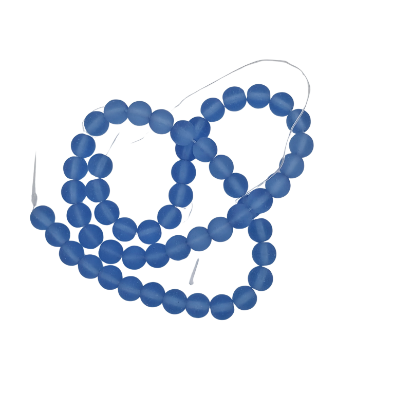 6mm blauw frosted
